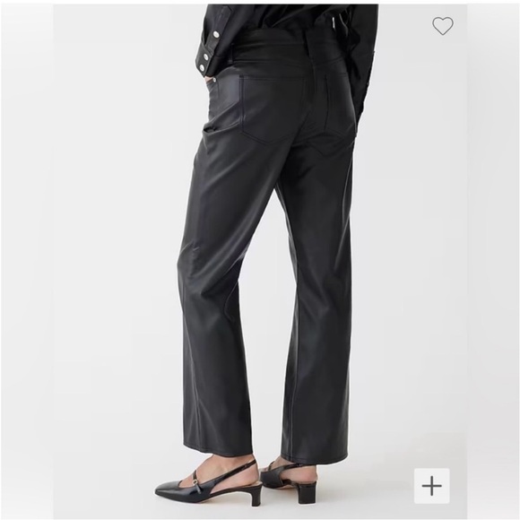 J. Crew Faux Leather Wide-Leg Pant - Picture 10 of 11